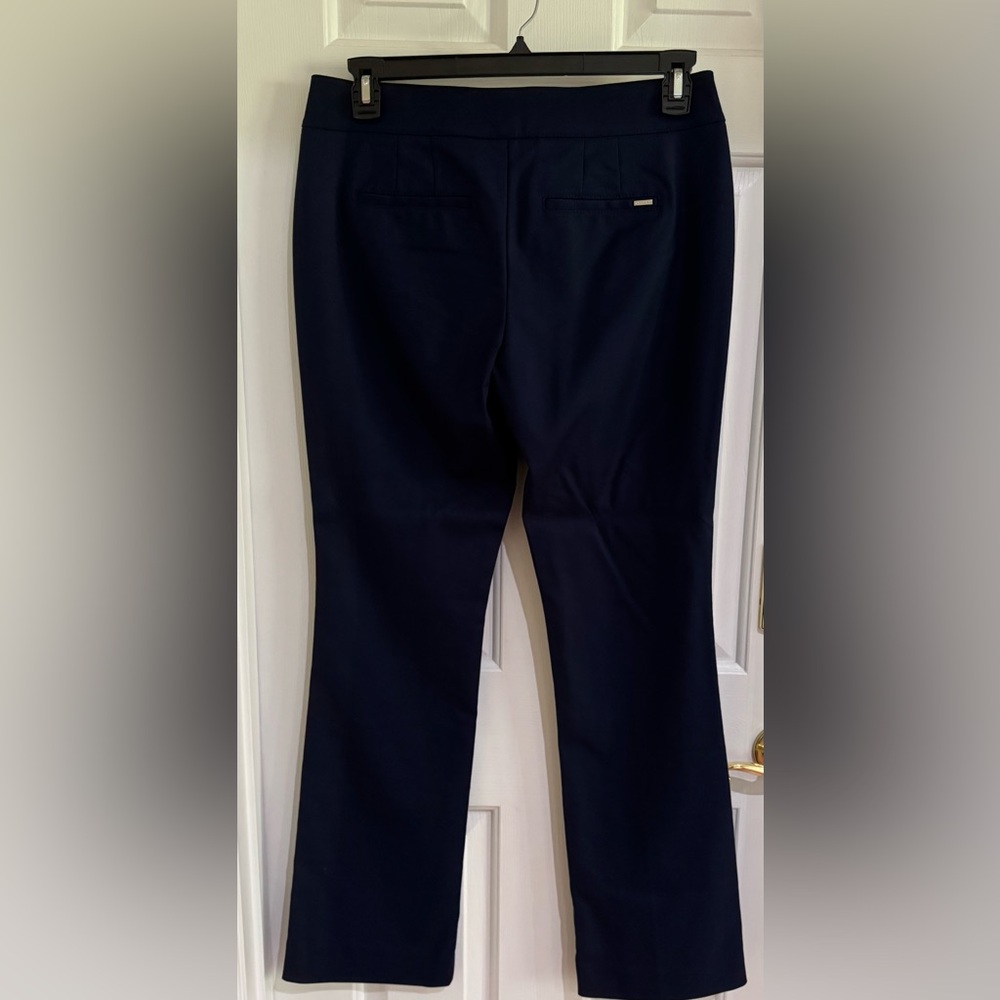 White House Black Market Navy Boot Cut Pants in size 8R - Picture 2 of 6